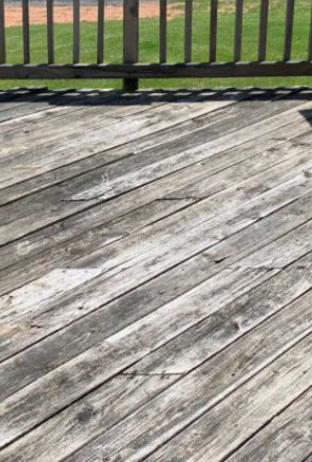 deck cleaning after